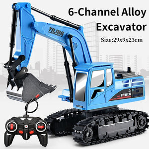 🔥Last Day Promotion 49% OFF🎁 Alloy remote control excavator toy car