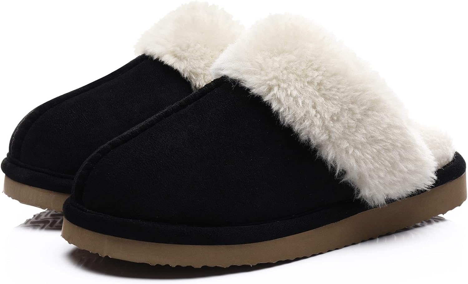 Litfun Women's Fuzzy Memory Foam Slippers Fluffy Winter House Shoes Indoor and Outdoor