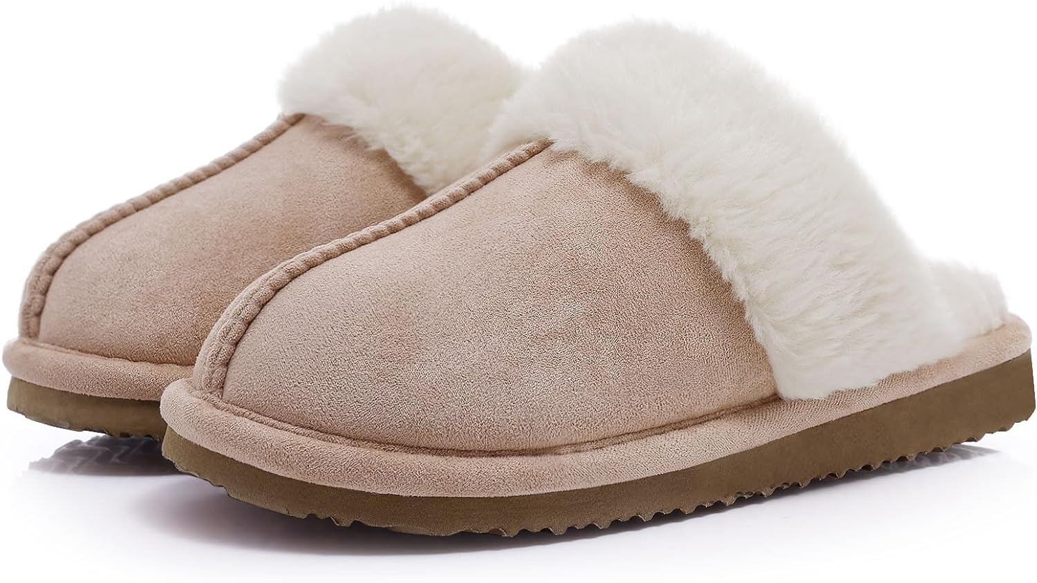 Litfun Women's Fuzzy Memory Foam Slippers Fluffy Winter House Shoes Indoor and Outdoor