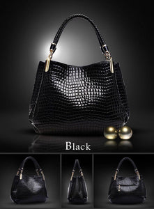 Crocodile Pattern Handbag Limited-Time Offer